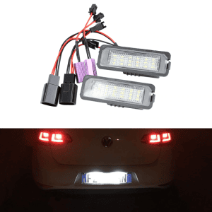 vw led numerio apsvietimas