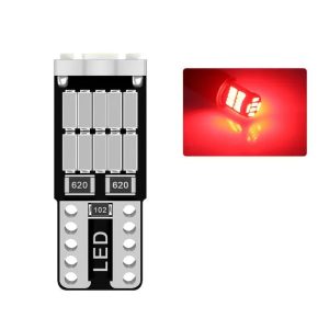 t10 led raudona