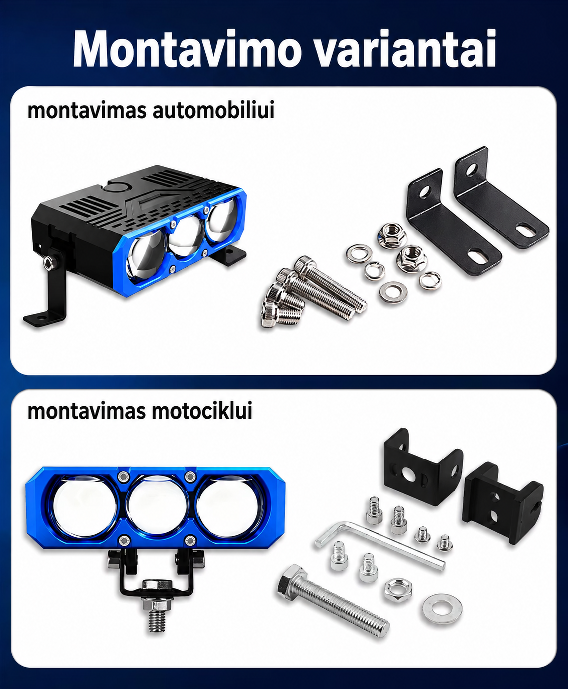 XENPLUS GM02 210W Laser LED žibintas su CANBUS