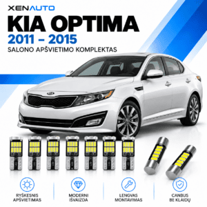 Kia Optima LED salono apšvietimo komplektas