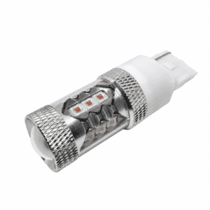 T20 7440 80W geltona LED lemputė JAV automobiliams