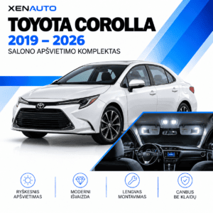 Toyota Corolla LED apšvietimo komplektas