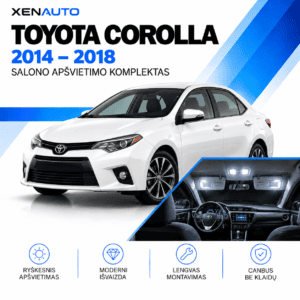 Toyota Corolla LED apšvietimo komplektas