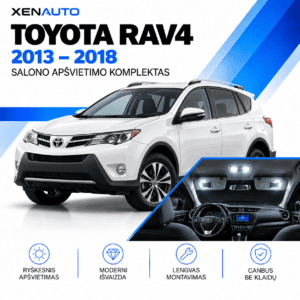 Toyota RAV4 salono apšvietimo komplektas
