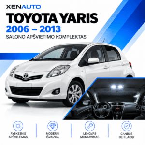 Toyota Yaris LED salono lemputės 2006–2013